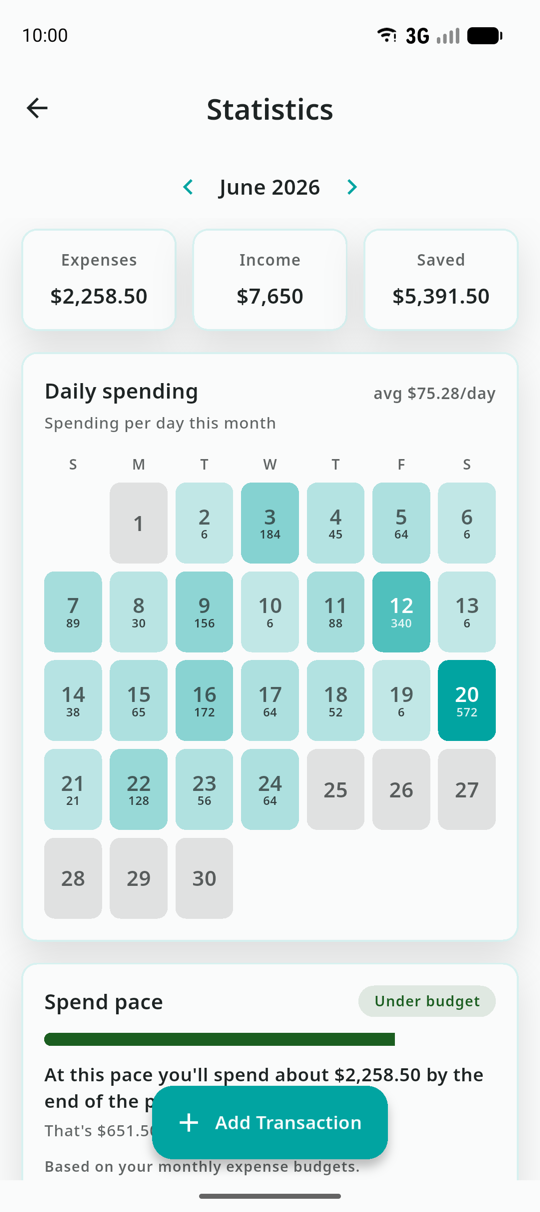 bud app screen